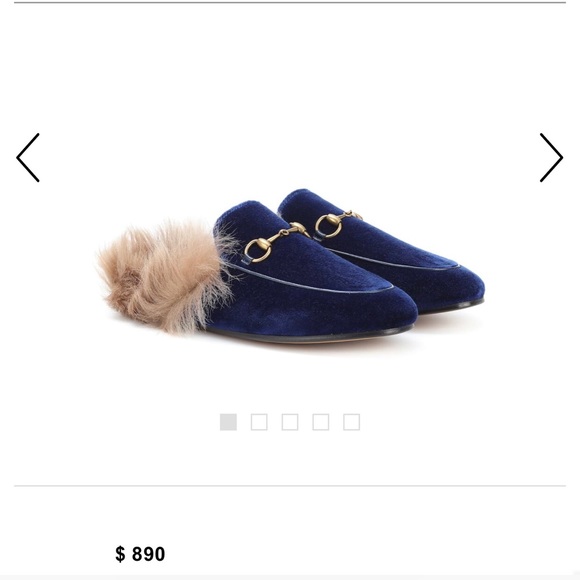 Gucci Shoes - Gucci Princetown fur-lined velvet slipper Gucci Shoes - Gucci Princetown fur-lined velvet slipper